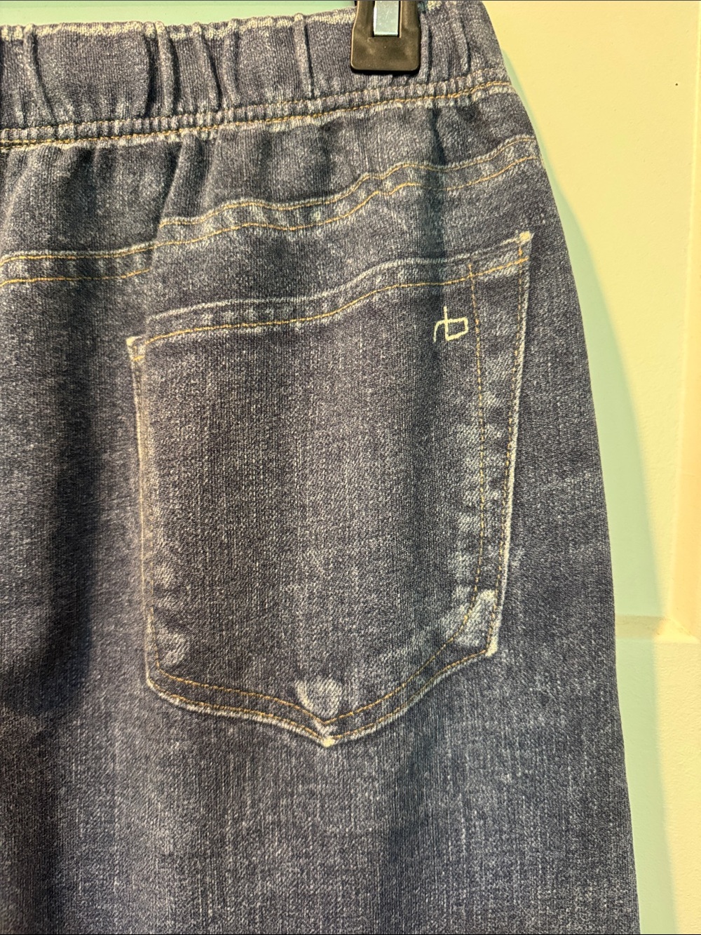 rag & bone Dark Blue Relaxed sweatpant jean Denim Joggers - Picture 5 of 7